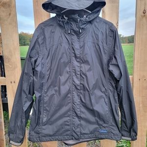 Black Cabelas rain coat/wind breaker